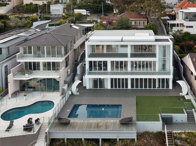 There is now a $9m guidance being offered for contemporary riverfront Chiswick home of fugitive property developer Jean Nassif. Picture: Supplied