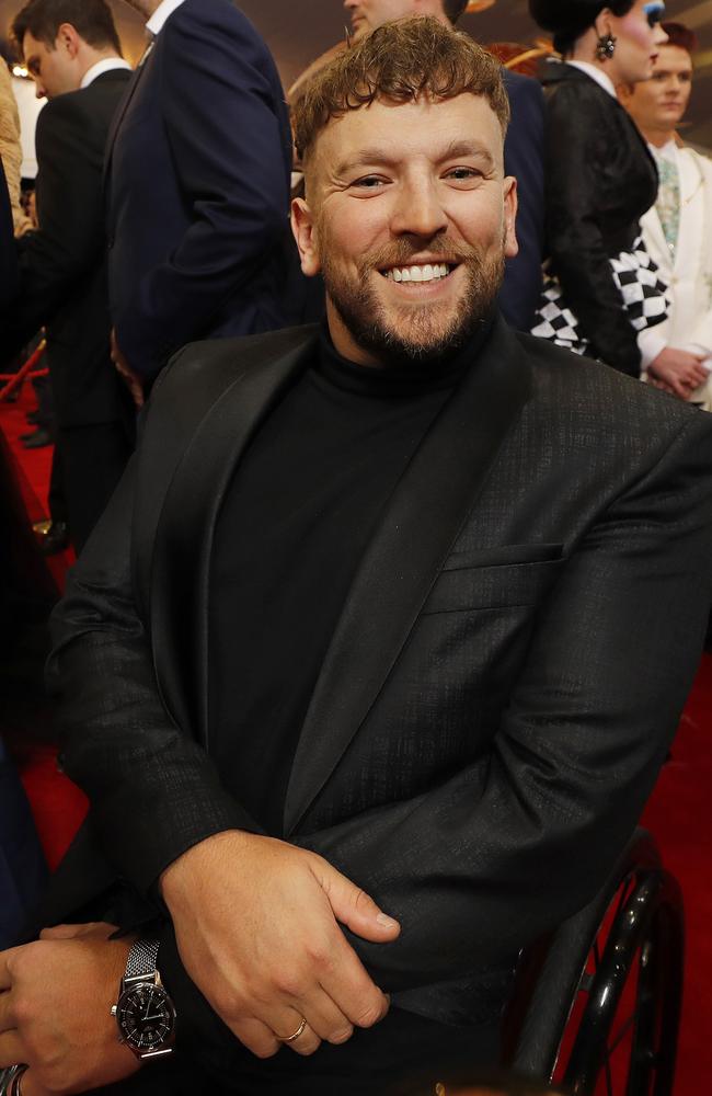 Dylan Alcott pictured at the 62nd TV Week Logie Awards. Picture: Josh Woning