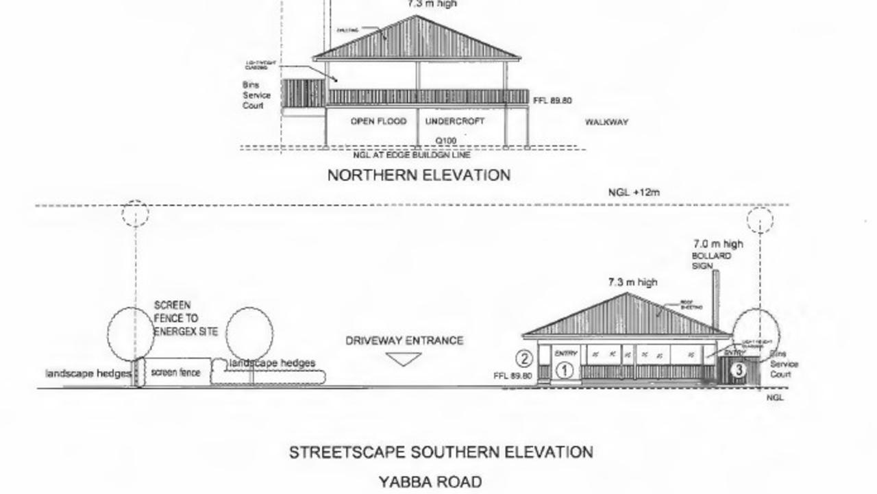 A screenshot of designs for 99 Yabba Rd on the streetscape as a part of the development application to Gympie Regional Council.