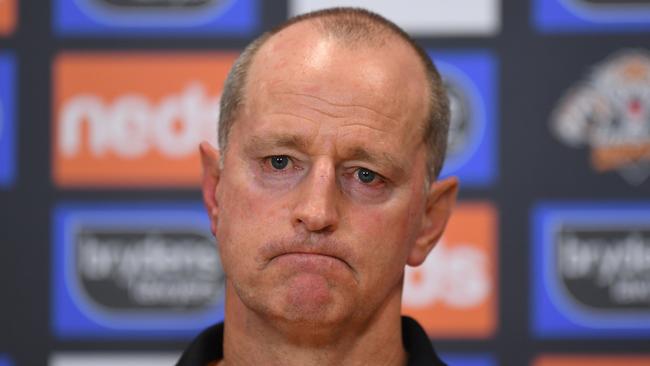 The Wests Tigers have confirmed Michael Maguire will stay on as head coach. Picture: Albert Perez / Getty Images