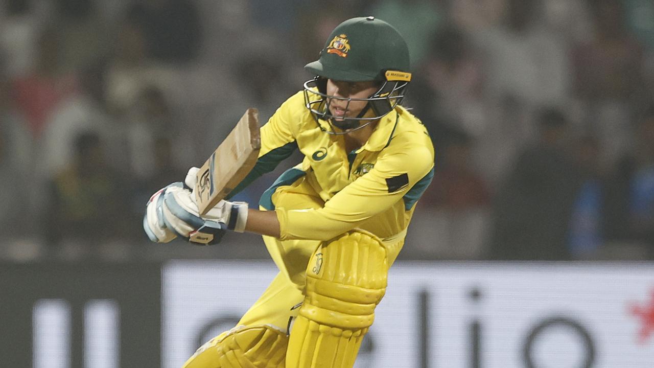 Phoebe Litchfield expects she will continue in a middle order role during Australia’s T20 World Cup campaign next month. Picture: Pankaj Nangia / Getty Images