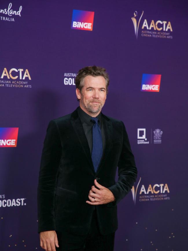 GOLD COAST AUSTRALIA - NewsWire Photos FEBRUARY 10, 2024: Patrick Brammall arrives on the Red Carpet at the 2024 Aacta Awards at HOTA on the Gold Coast. Picture: NCA NewsWire / Glenn Campbell