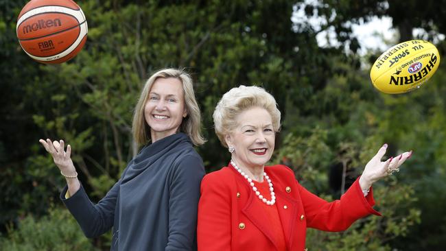 Susan Alberti (right) with Professor Clare Hanlon. Picture: David Caird