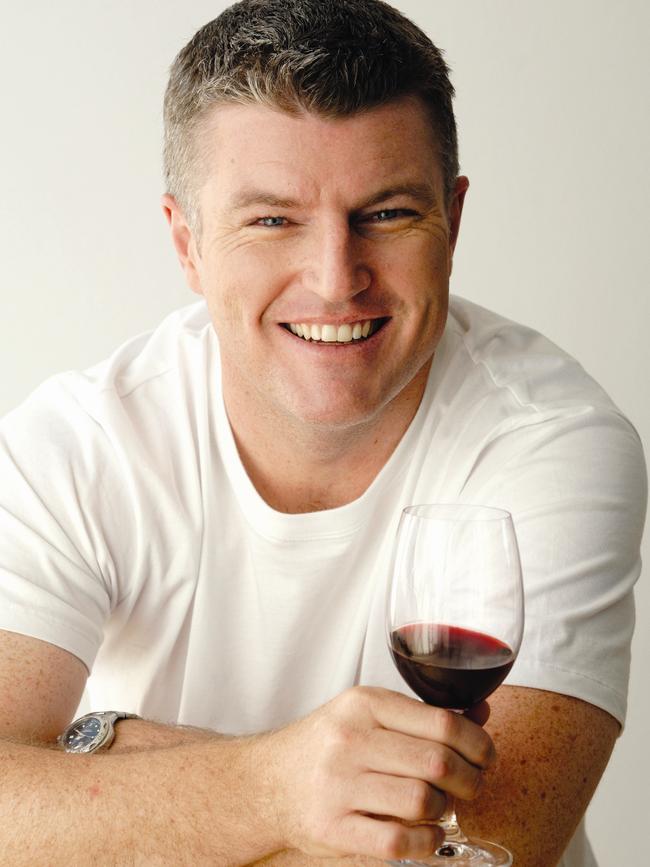 Stuart MacGill in a promotional shot for his TV show Uncorked. Picture: Supplied