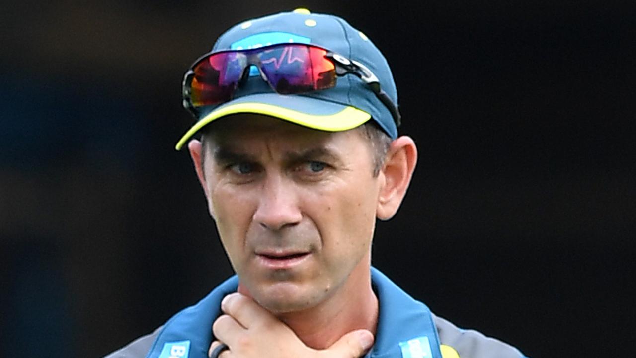 Justin Langer during the 2018/19 series loss to India.