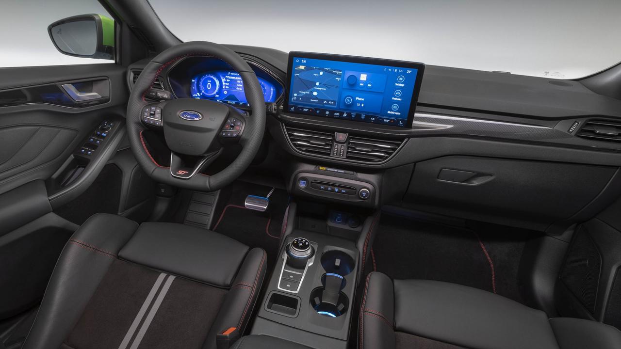 The updated Focus ST gets a giant 13.2-inch touchscreen.