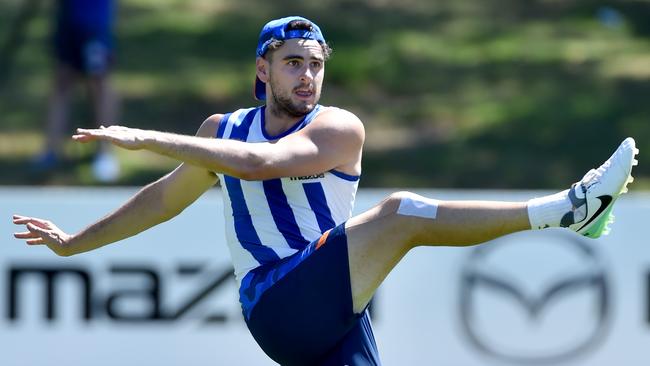 Paul Ahern has been training since November as he seeks his first AFL game. Picture: Jay Town