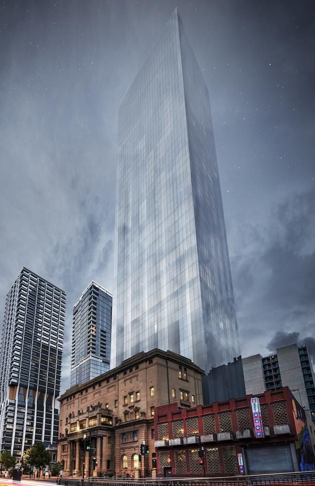 Artist's impression of Keystone tower on North Tce in Adelaide. Picture: Marriott International