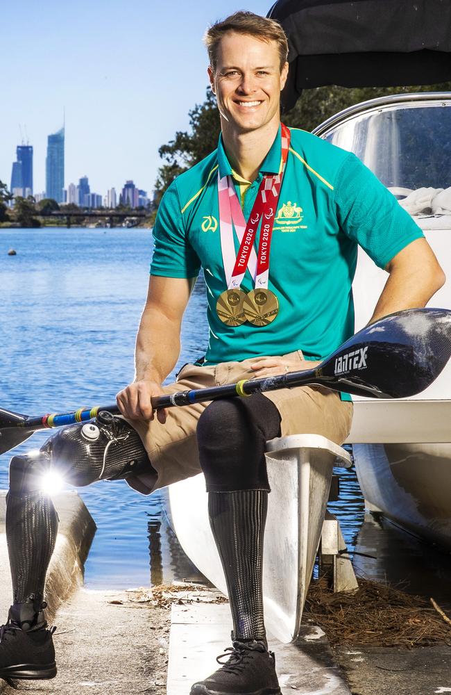 Paracanoe gold medallist Curtis McGrath said the proposed use of QSAC was of serious concern. Picture: Nigel Hallett