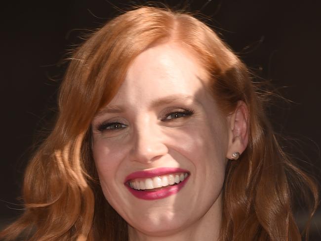 HOLLYWOOD, CA - NOVEMBER 17: Actress Jessica Chastain attends The Hollywood Walk Of Fame ceremony for Matthew McConaughey on November 17, 2014 in Hollywood, California. (Photo by Jason Merritt/Getty Images)