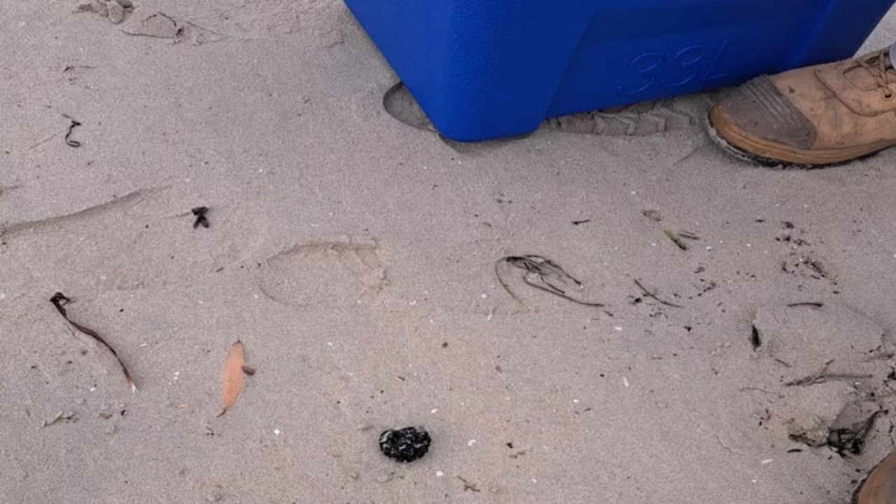 More mysterious balls have washed up on a Sydney beach. Picture: NSW EPA