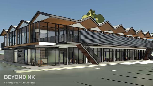 Artist impression of a proposed 28-room tourist development in Oakbank, on the site of a home on Onkaparinga Valley Rd. Picture: Beyond Ink