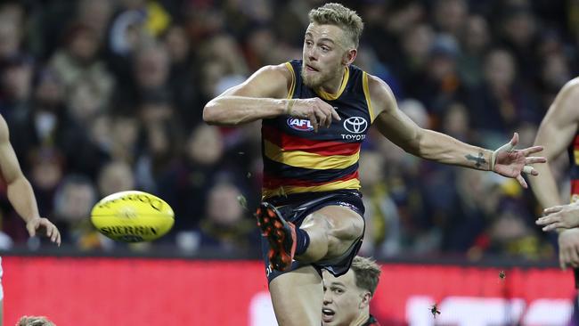 Greenwood played 51 games for the Crows before being traded to Gold Coast. Picture: Sarah Reed.