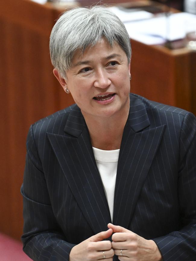 Foreign Minister Penny Wong. Picture: NewsWire / Martin Ollman