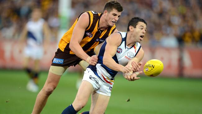 Ian Callinan in action for the Adelaide Crows.