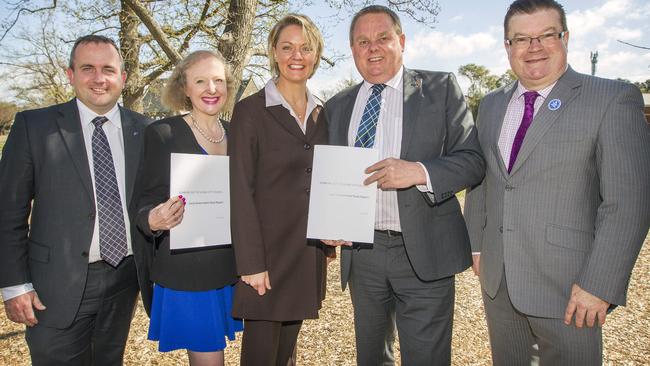 Officials were all smiles 12 months ago when it was announced Sunbury and Hume would split.