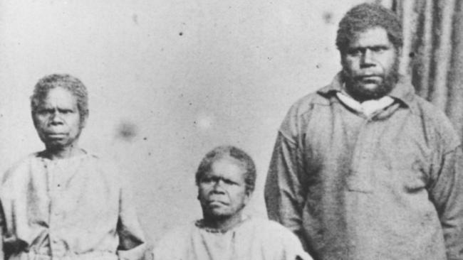 William Lanne with wife Truganini and daughter Bessy in 1866.