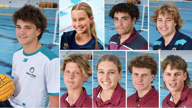 A number of Sunshine Coast's top water polo stars. Picture: Patrick Woods