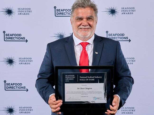 Dr Chris Calogeras has earned top recognition or his work in the seafood industry.