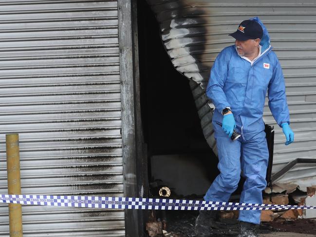 Another tobacco shop has been fire bombed, this one in West Street Hadfield. Wednesday, August 30, 2023. Picture: David Crosling