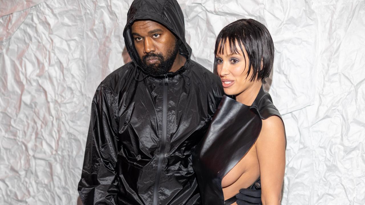 Kanye West and Bianca Censori attend the Marni fashion show during the Milan Fashion Week. Picture: Arnold Jerocki/Getty Images