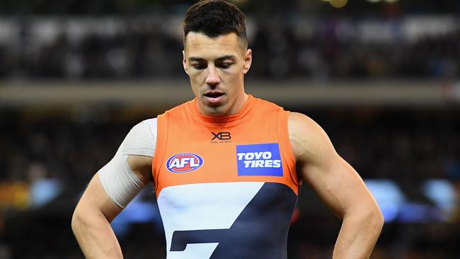 Dylan Shiel had a quiet game against the Magpies. Picture: Getty Images