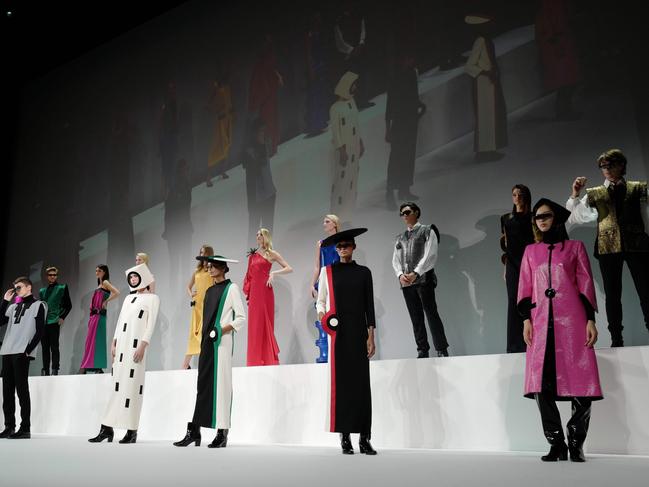 A very Pierre Cardin runway. Picture: AFP