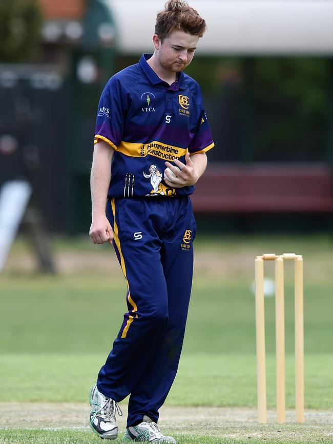 Jarrod Parsons in action for Druids. Picture: Steve Tanner