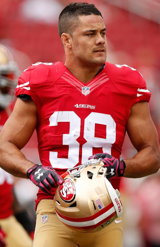 Jarryd Hayne during his stint playing in the NFL with the San Francisco 49ers. Picture: Getty Images