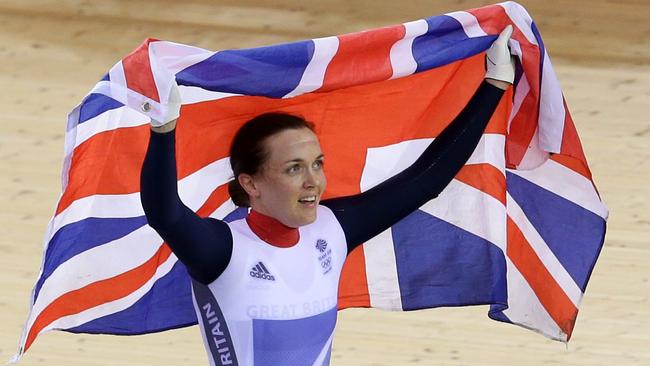 Victoria Pendleton after winning Keiren gold at the 2012 London Olympics.