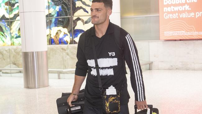 Las Vegas NRL teams return to Sydney.Panthers player, Nathan Cleary. Photo Jeremy Piper