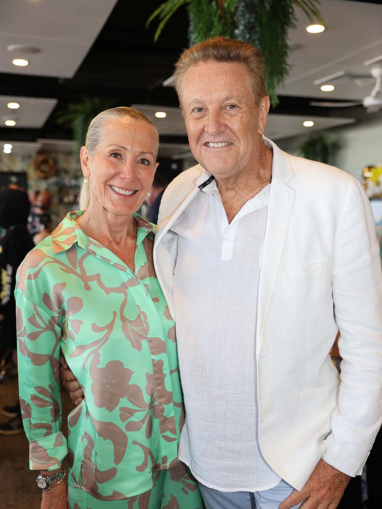 Leanne St George and Andrew Bell at the Surfers Paradise Surf Life Saving Club Centenary Season Launch for Gold Coast at Large. Picture, Portia Large.