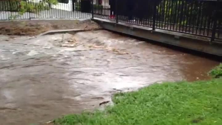 Brown Hill Creek flooding