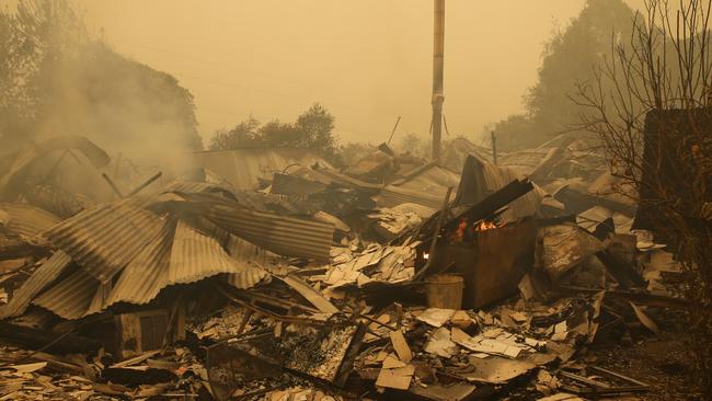 The old hospital that is now a boarding house that has burnt down. Picture: Rohan Kelly