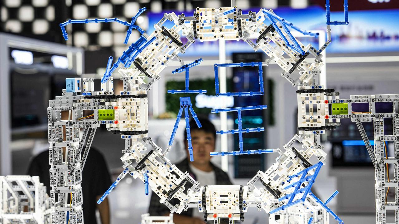 AI on display at the World Artificial Intelligence Conference (WAIC) in Shanghai on July 4, 2024. Picture: AFP