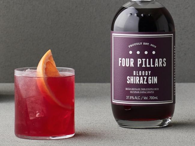 Four Pillars Bloody Shiraz Gin is a great present for the gin-lover in your life. Credit: Four Pillars.