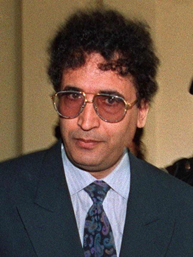 Libyan Abdelbaset Ali Mohmed al-Megrahi, the only person convicted of the terrorist attack, in February 1992. Picture: AFP/Manoocher Deghati.
