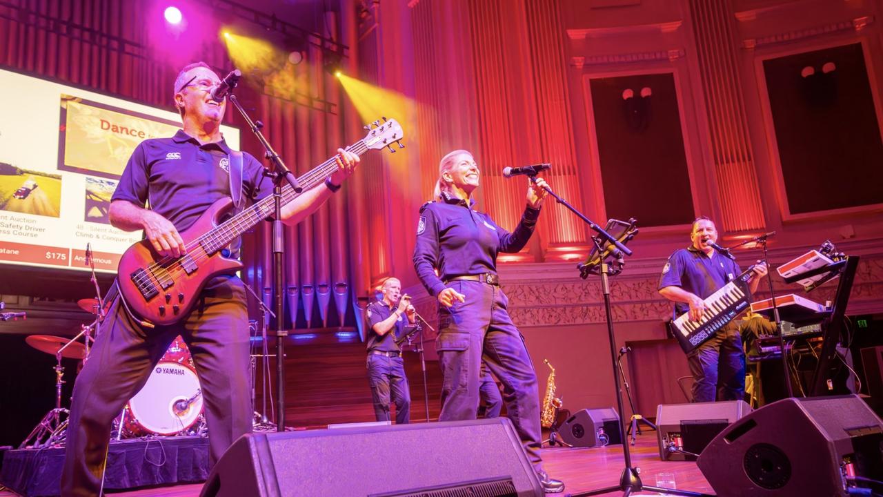 Band of Blue perform at the 20th annual Dance for Daniel.