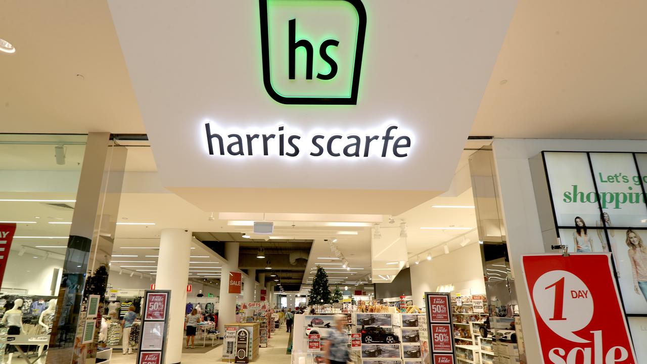 Harris Scarfe in Rundle Mall, Adelaide. Picture: Kelly Barnes/AAP