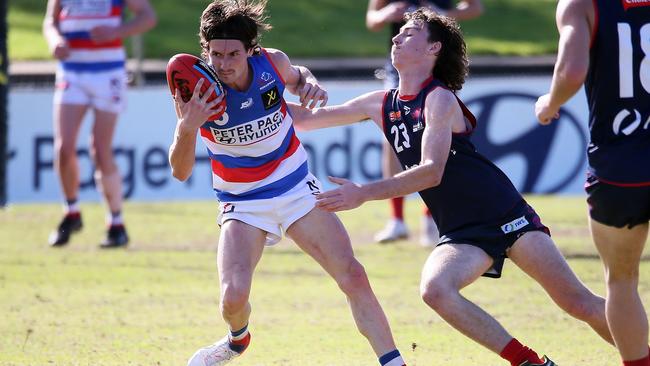 Central District’s Trent Tattoli in SANFL under-18 action against Norwood. Picture: Peter Argent/SANFL