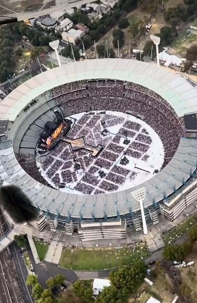 Taylor Swift’s sellout shows at the MCG. Picture: X