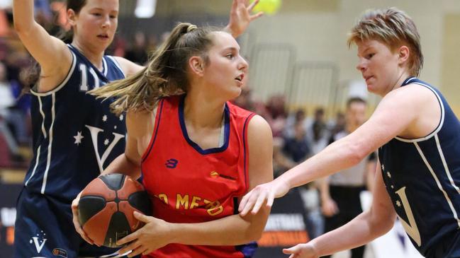 sobel Borlase in action during the national championships gold medal match. Picture: Sports In Focus