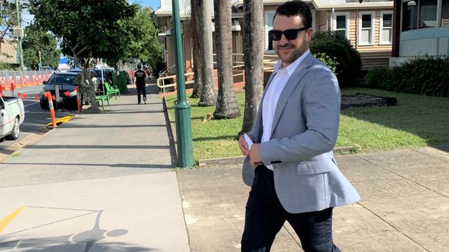 Vito Sebastian Morello exits the Proserpine courthouse after being convicted of serious assault of a police officer. Picture: Kirra Grimes