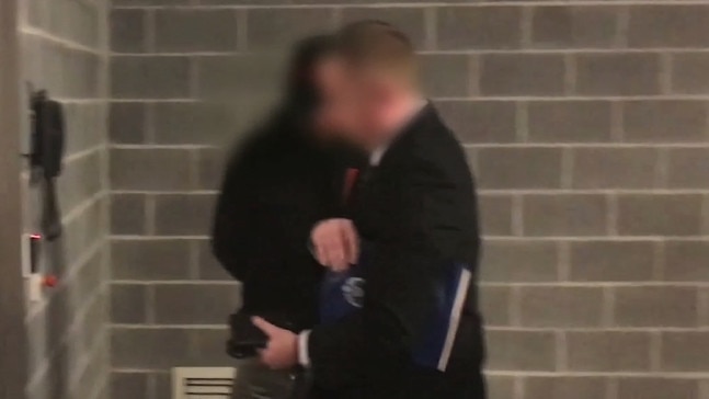 The man shortly before he was charged. Picture: NSW Police