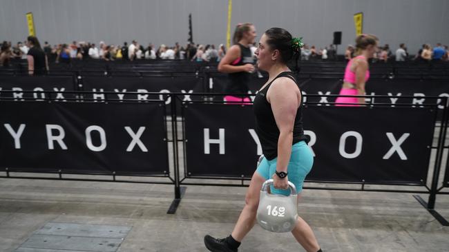 10000 athletes put their fitness to the test in a massive Hyrox competition this weekend (14-15 Dec) at Melbourne Exhibition and Convention Centre. Picture Valeriu Campan