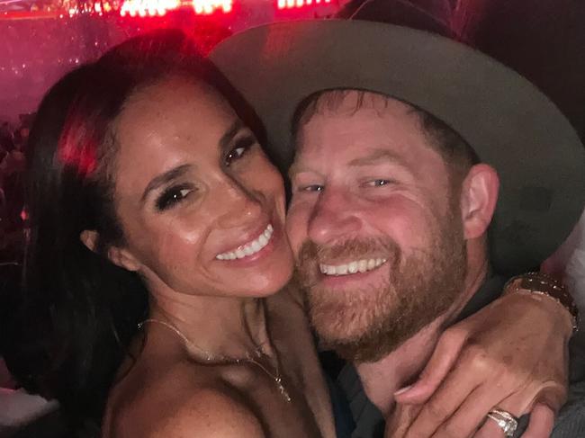 Prince Harry and Meghan Markle took time out from their work to attend Beyoncé’s LA concert. Picture: Instagram