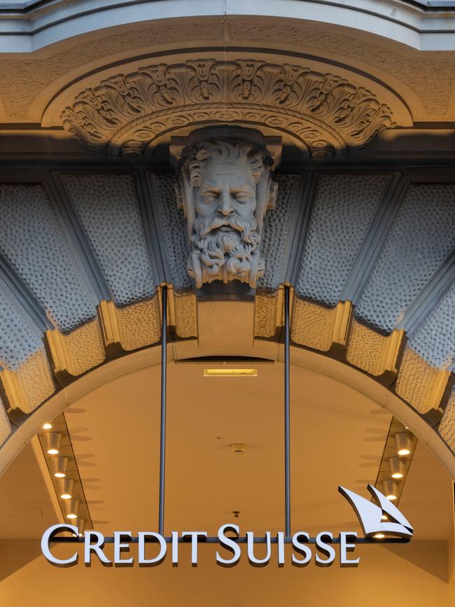 The global headquarters of Swiss bank Credit Suisse in Zurich. Picture: Getty Images