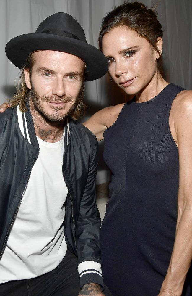 David Beckham and Victoria Beckham at an event in LA in 2017. Picture: Frazer Harrison/Getty Images