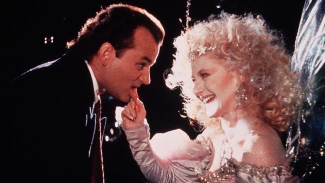 Bill Murray and Carol Kane in Scrooged. Picture: Paramount Pictures