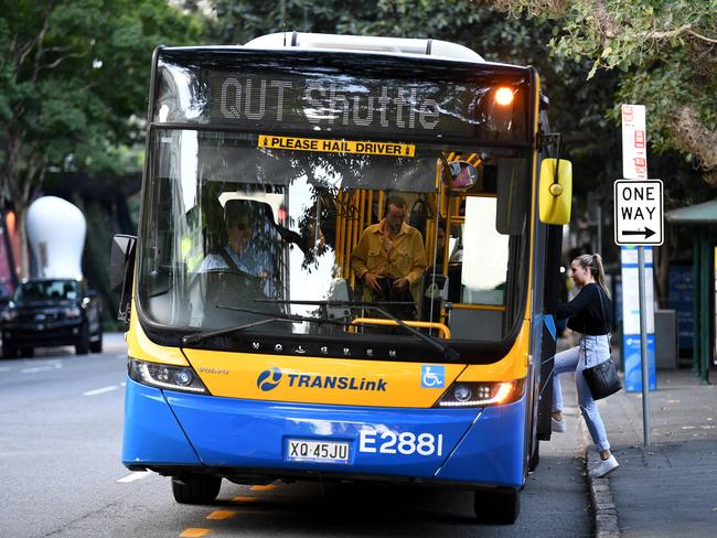 A TransLink spokesman this morning claimed ‘any student’ eligible for concession fares who is now studying externally ‘through no fault of their own … is continuing to receive tertiary fares’. Picture: NCA NewsWire/Dan Peled